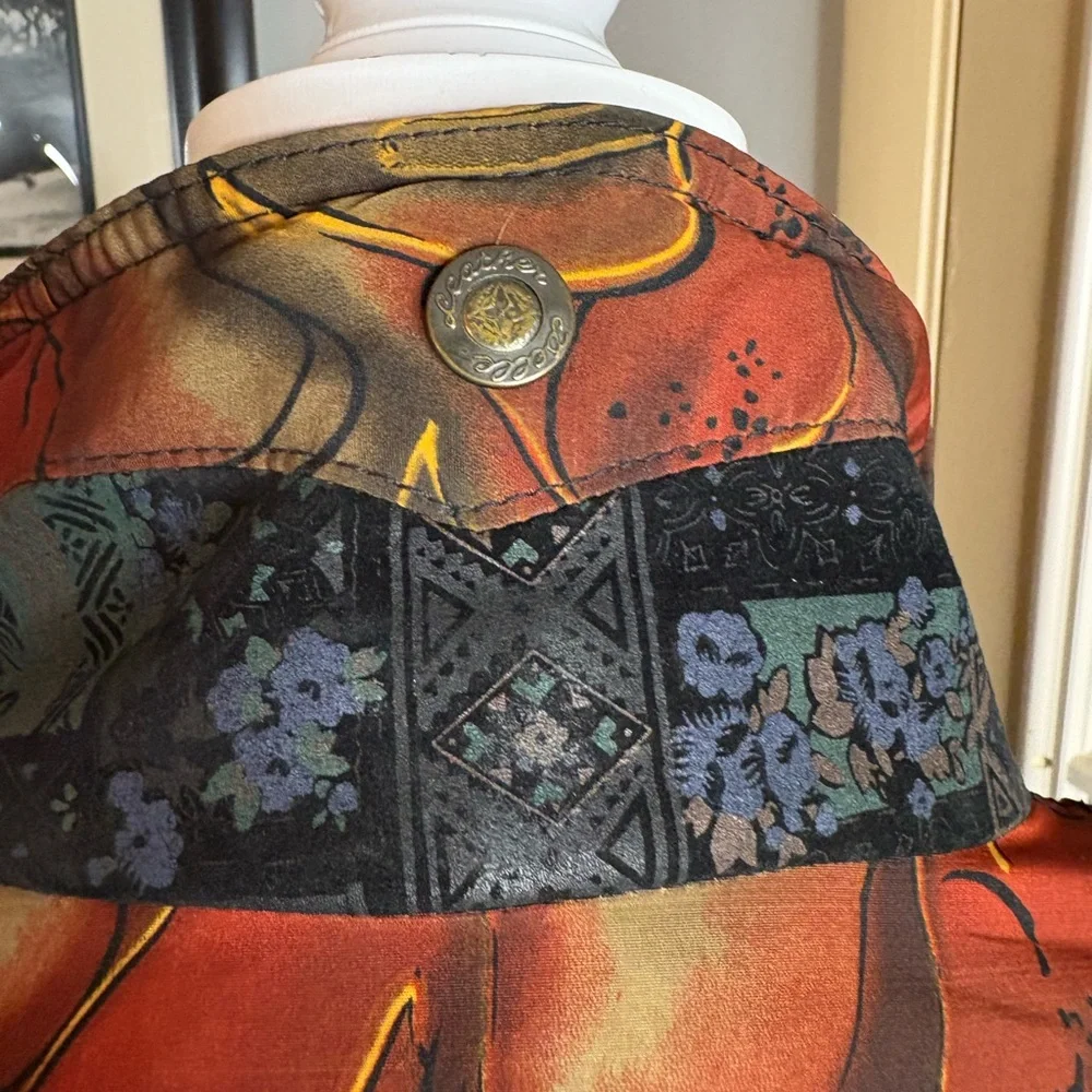 Vibrant Multicolor Leather Jacket - Picture 8 of 8